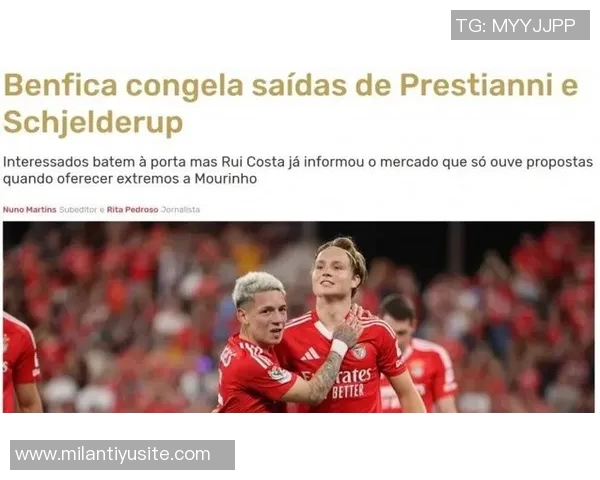 本菲卡计划冬窗出售施耶尔德鲁普目标转会费2500万欧元